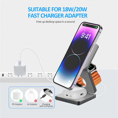 Magnetic Wireless Fast Charger for iPhone, Huawei, Xiaomi, Apple Watch, AirPods