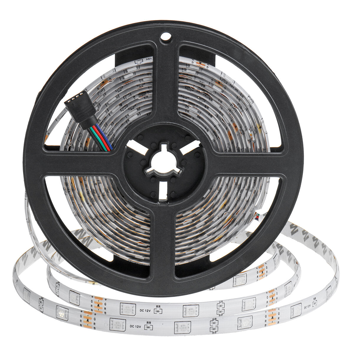 16FT/32FT 5M/10M Waterproof 5050 RGB LED Strip Light, Flexible, TV Party, DC12V, 44-Key Remote, EU Plug