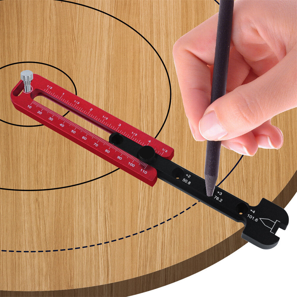 Adjustable Woodworking Compass - Metric/Inch Circle Drawing Tool & Scriber