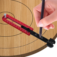 Adjustable Woodworking Compass - Metric/Inch Circle Drawing Tool & Scriber