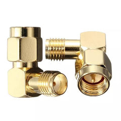 10Pcs SMA Male to Female Right Angle Crimp RF Adapter Connectors