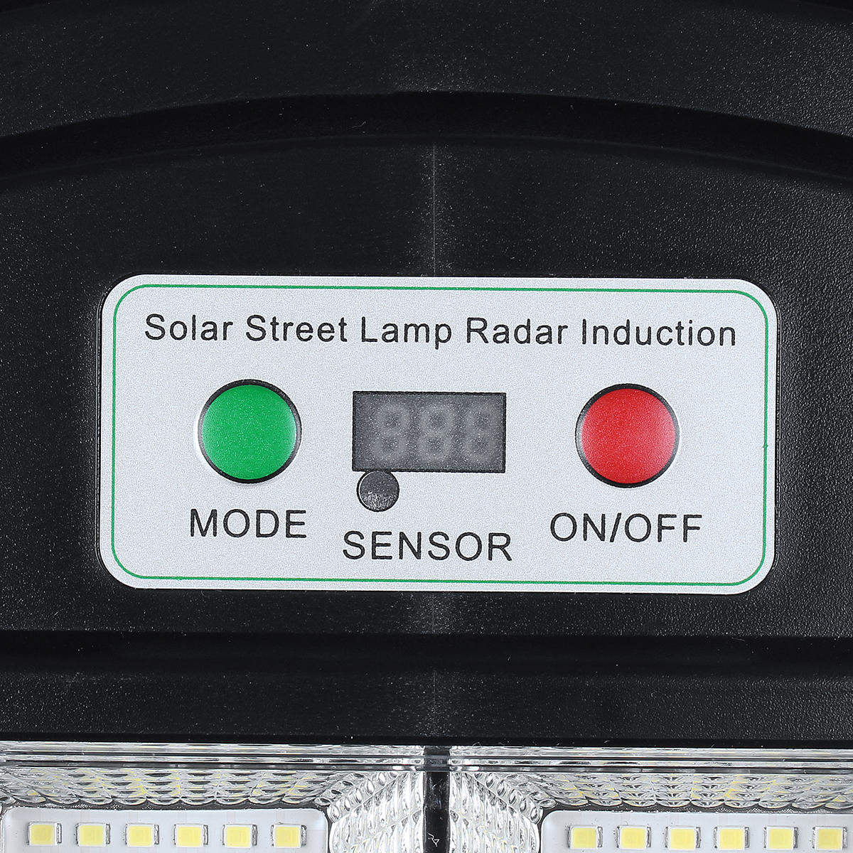 108/216/324 LED Solar Street Light with PIR Motion Sensor and Remote Control