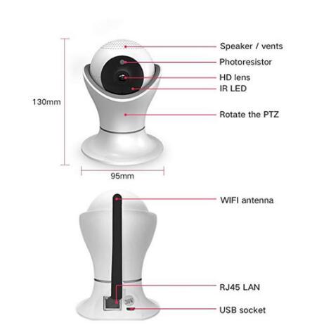 1080P HD Wireless IP Camera with Night Vision and Remote Access for Home Security