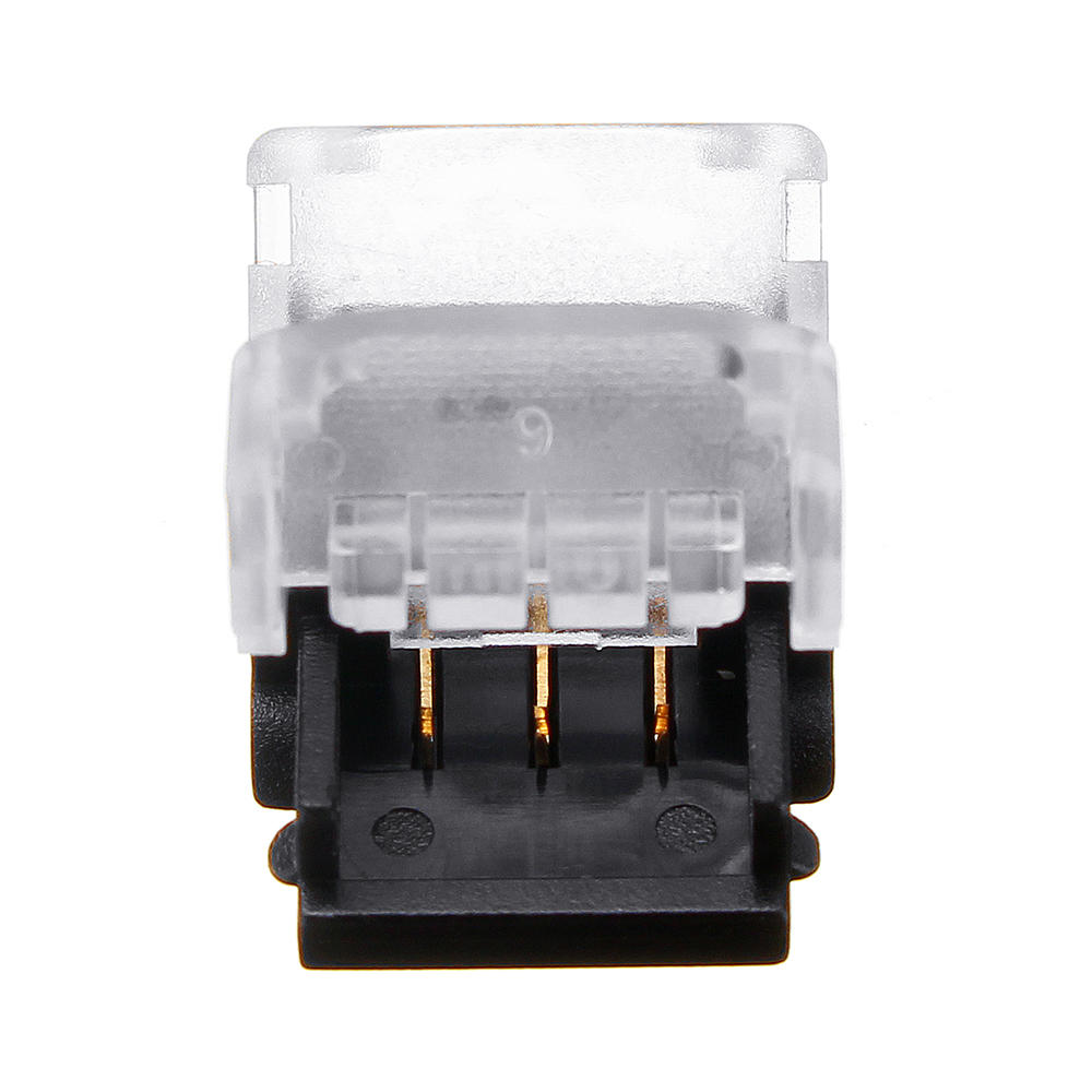 10PCS 3-Pin 10MM IP20 LED Tape Connector for 1903 2811 2812 RGB Strip Lights - Board to Board Terminal