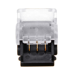 10PCS 3-Pin 10MM IP20 LED Tape Connector for 1903 2811 2812 RGB Strip Lights - Board to Board Terminal