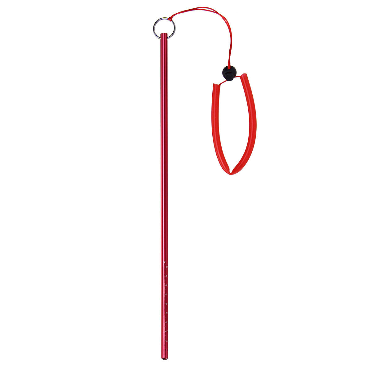 Colorful Aluminum Alloy Dive Stick with Lobster Clip and Hand Rope Lanyard