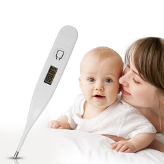 Digital LCD Thermometer for Baby Body Temperature - Safe Oral Thermometer for Kids, Boys & Girls, C/F Display