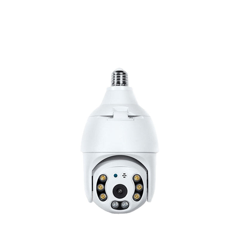 3MP WiFi Security Camera 360 Degree Smart Wireless Bulb, Full Color Night Vision, Two-Way Intercom, Mobile Tracking, Indoor