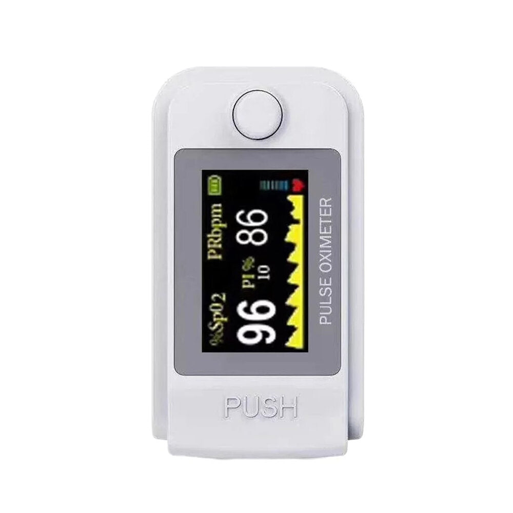 Bluetooth Fingertip Pulse Oximeter - Blood Oxygen Saturation & Heart Rate Monitor with OLED Display, SPO2/PR