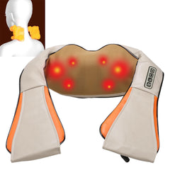 Electric Shiatsu Neck & Back Massager with Infrared Therapy - Kneading Shoulder & Leg Pain Relief Device