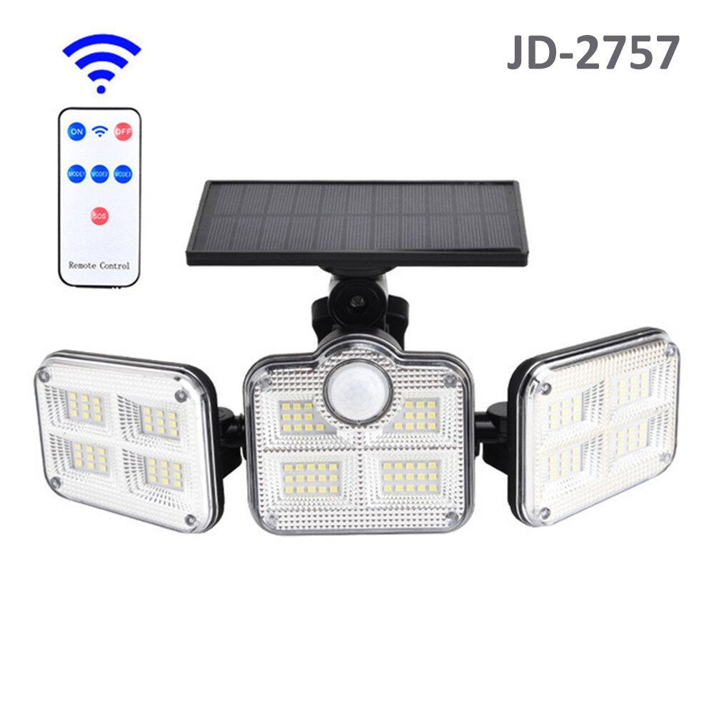 122LED Solar Walkway Lights - 3 Modes, Motion Sensor, Adjustable Outdoor Garden Street Lamp