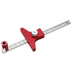 Adjustable Aluminum Woodworking Scriber: Multi-Angle Depth Gauge