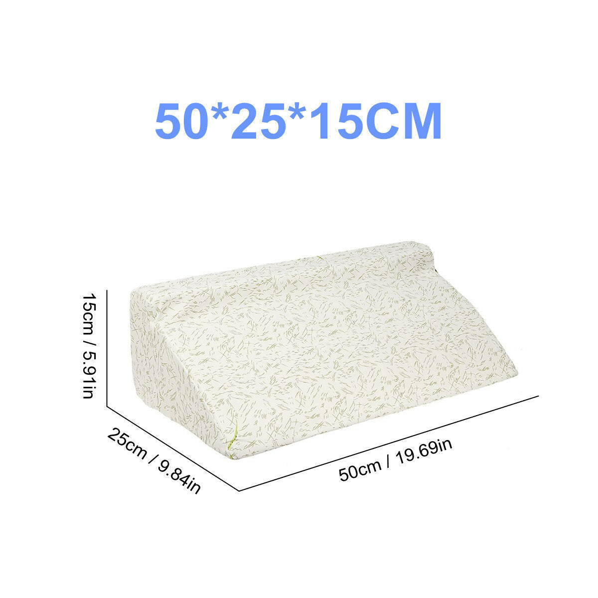 Orthopedic High Density Sponge Bed Pillow for Back Pain, Leg Rest, and Foot Elevation Cushion