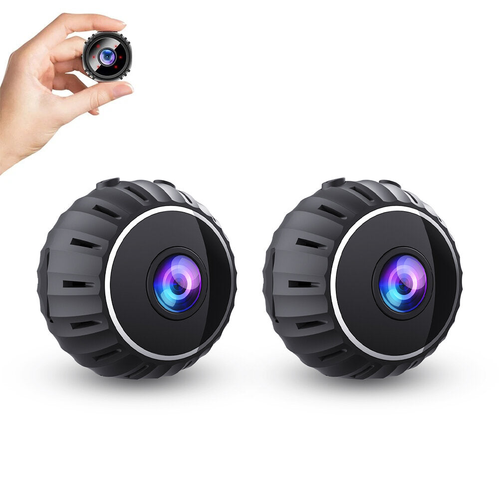 2PCS X10 1080P WiFi Hidden Nanny Cameras with 150 Degree Angle and Infrared Night Vision