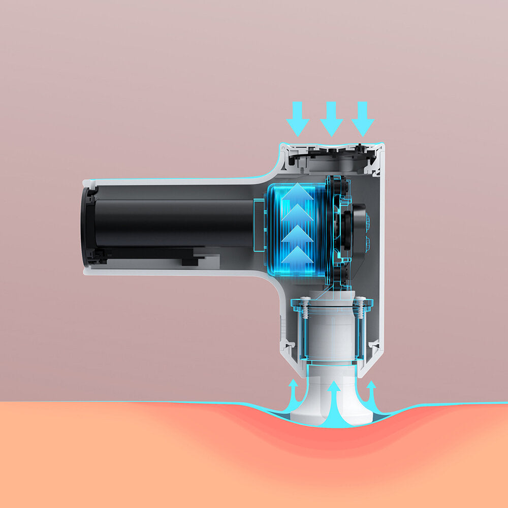 Mini-Massagepistole: 3-stufig einstellbar, 2600 mAh, 18 W Tiefengewebe-Perkussionsmassagegerät mit 3 Köpfen