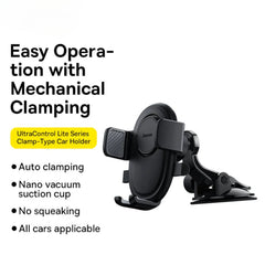 Auto Clamping Car Phone Holder for iPhone 14, Samsung, Xiaomi, 5.4-7.2 inch - Universal Fit