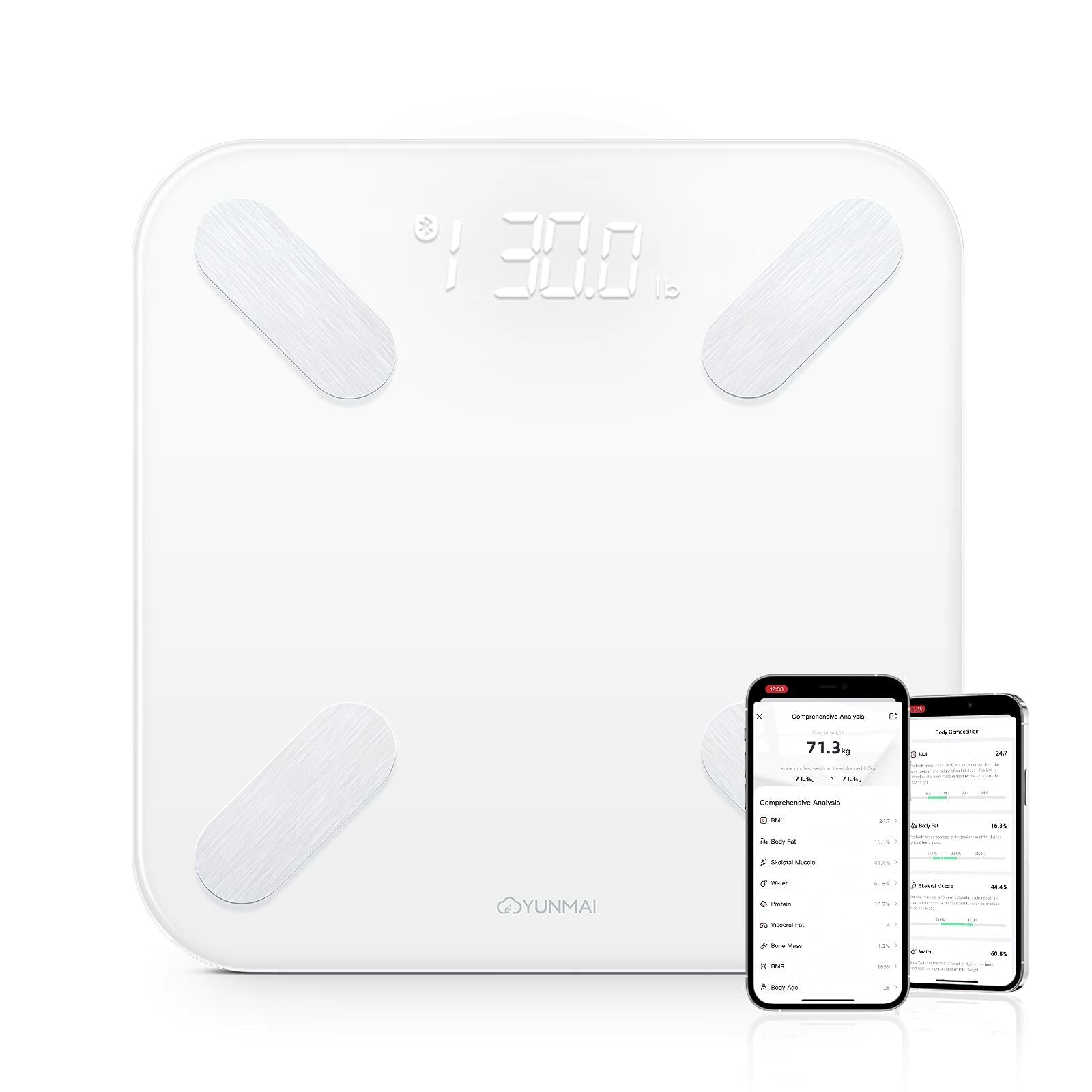 X Smart Scale for Body Weight - Bluetooth Wireless BMI Digital Bathroom Scale