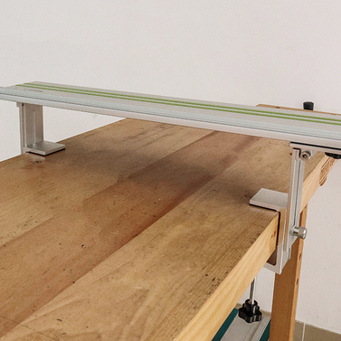 Adjustable Rail Lift Clamps with Sliding Tenon for Different Table Heights