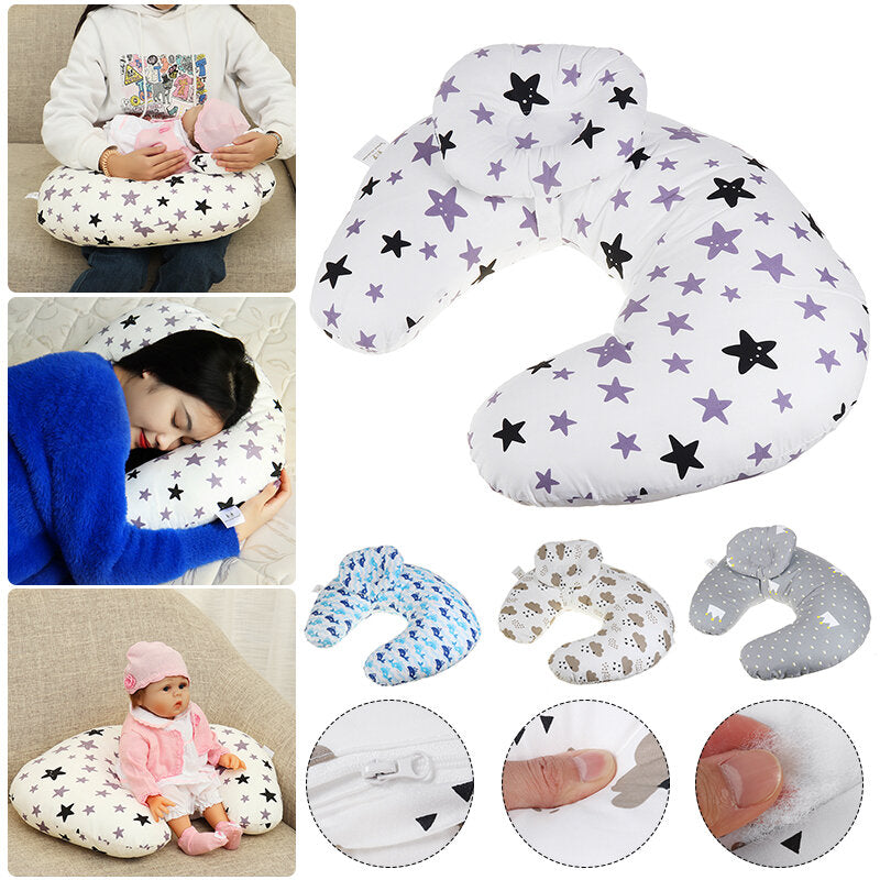 Adjustable Multifunction Nursing Pillow Cover for Newborn Baby Breastfeeding - Washable and Layered Slipcover