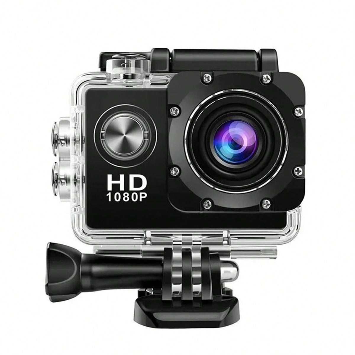 HD Mini Action Camera - 2.0" Screen, 30m Waterproof, Sports & Underwater Recording Device