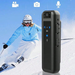 HD 1080P Mini Sports Camera - Portable Clip-On with Infrared Night Vision for Law Enforcement Use