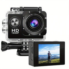 HD 1080P Sport Action Camera - 2" LCD, 5MP, 900mAh Battery, Waterproof, 140 Degree Wide Angle Lens