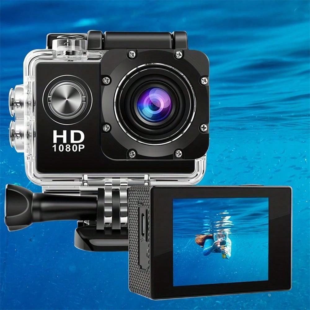 HD 1080P Sport Action Camera - 2" LCD, 5MP, 900mAh Battery, Waterproof, 140 Degree Wide Angle Lens