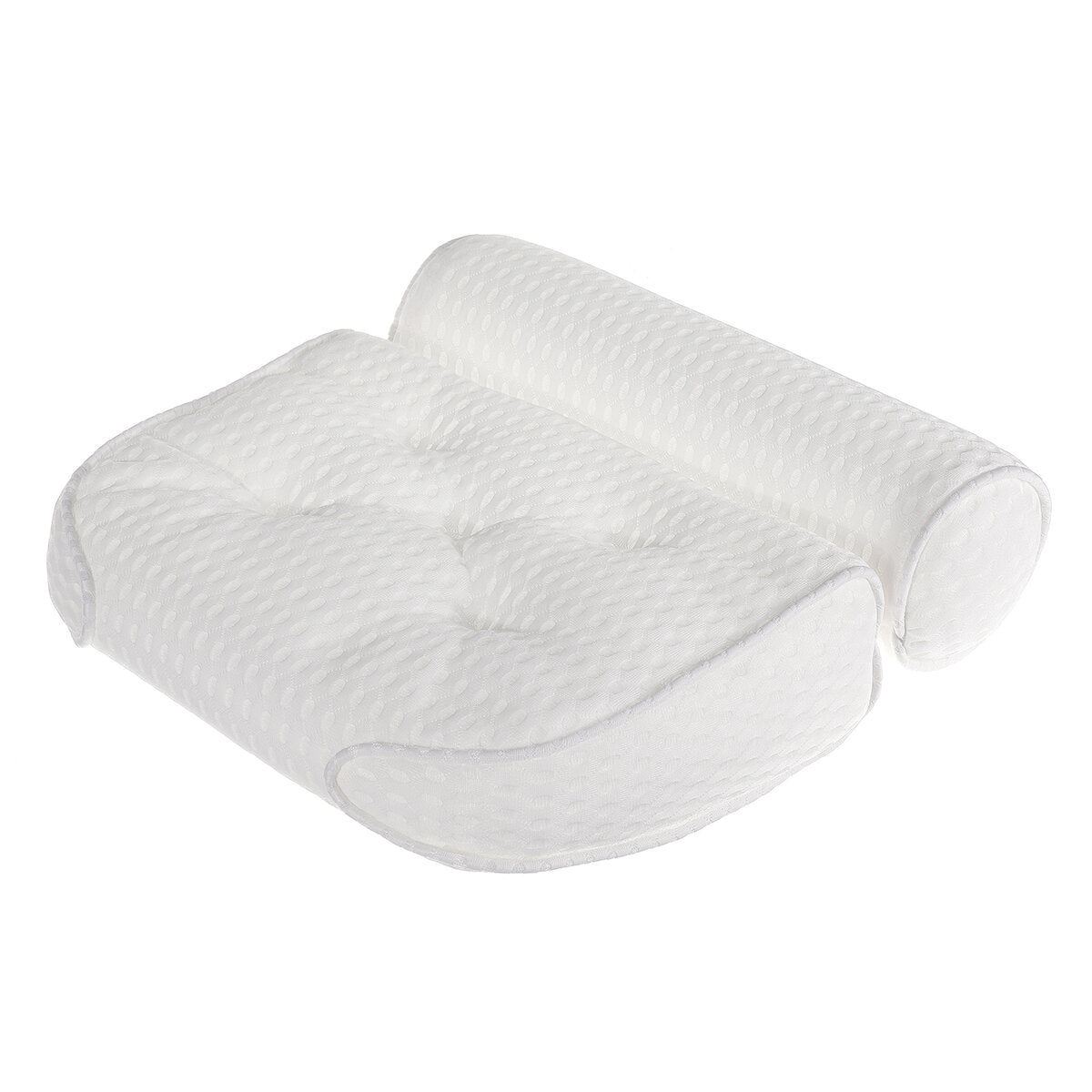 4D Air Mesh Bathtub Pillow with 5 Suction Cups - Improved Breathable Neck Pad for Home Spa Comfort