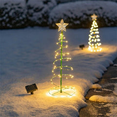 Creative LED Christmas Spiral Tree Lights - Outdoor Xmas Decor