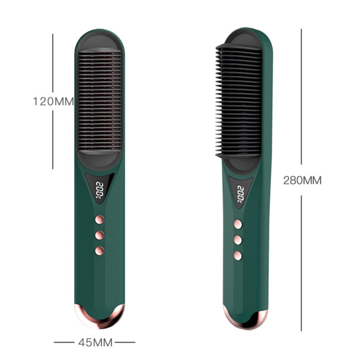 Multifunctional Hair Comb: Curl, Volumize, Flatten, Straighten - Quick Hair Styler & Curler