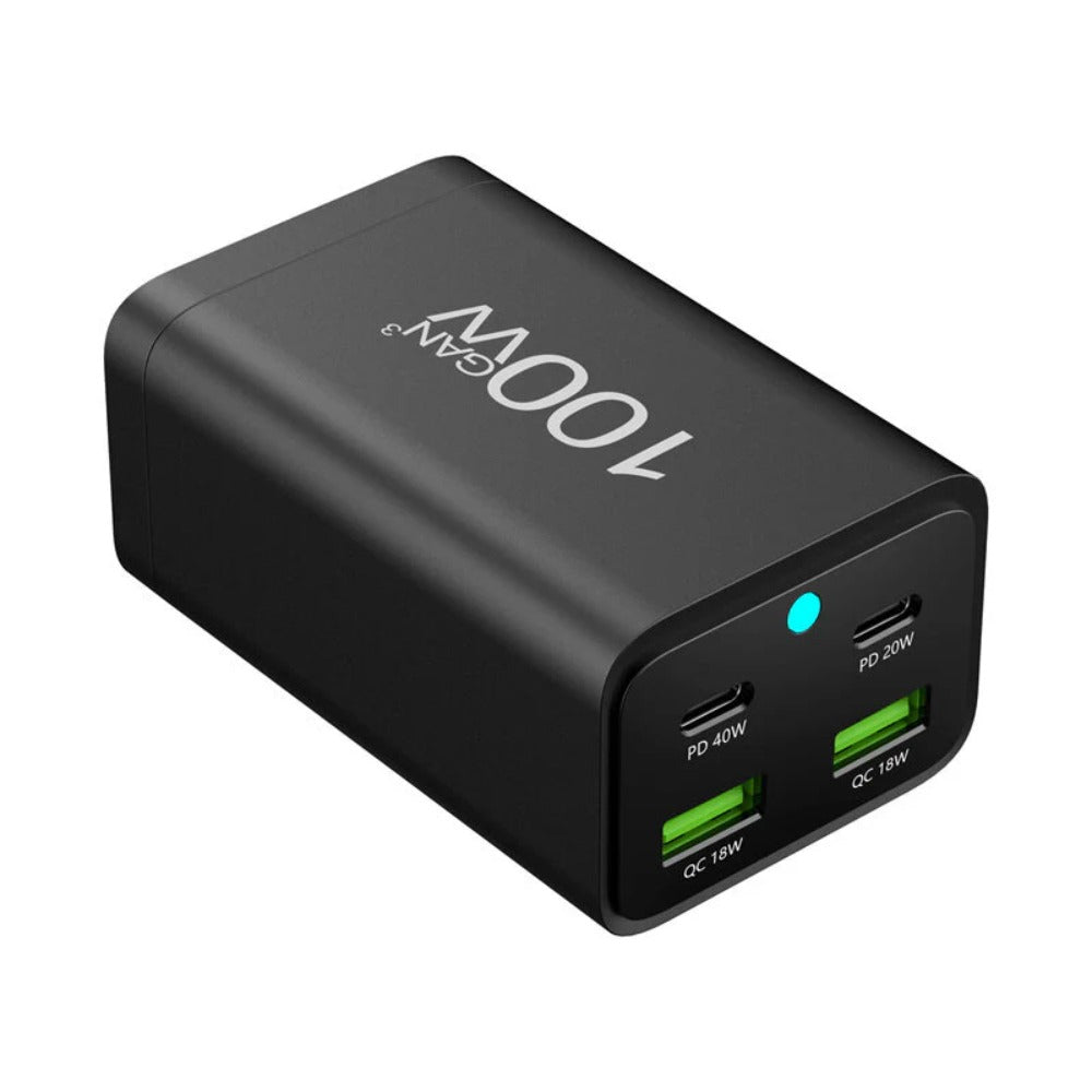 100W GaN 4-Port USB PD Charger, Fast Charging for iPhone, Huawei, Xiaomi, MacBook