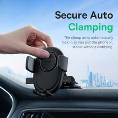 Auto Clamping Car Phone Holder for iPhone 14, Samsung, Xiaomi, 5.4-7.2 inch - Universal Fit