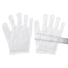 12 Pairs Non-Slip Cooling Work Gloves for Workshop Labor - White