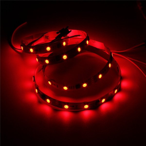 1M 9.6W DC 12V WS2811 48 SMD 5050 RGB LED Strip Light - Individually Addressable & Flexible