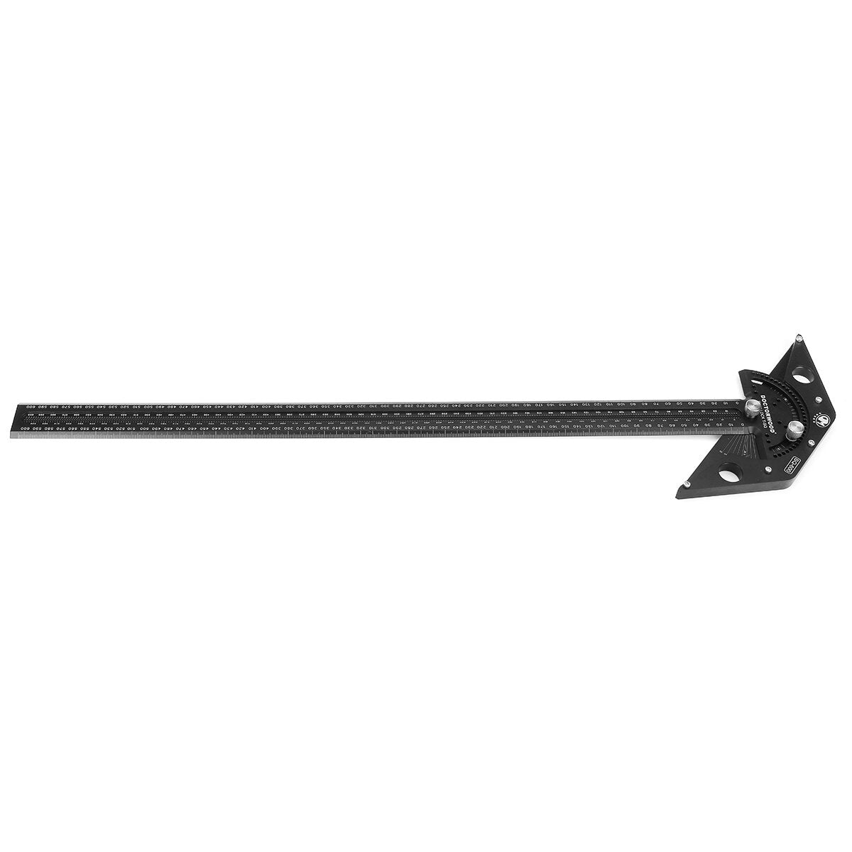 600mm Aluminum Woodworking Scriber T Square - Angle Lock Marking Ruler