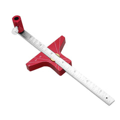 Adjustable Aluminum Woodworking Scriber: Multi-Angle Depth Gauge