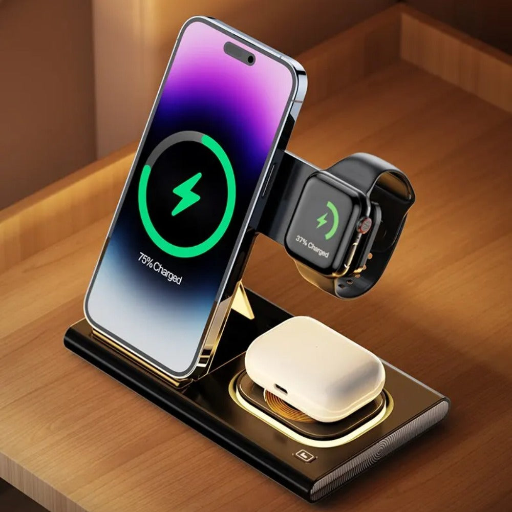 Fast Wireless Charger Pad for iPhone, Samsung, Huawei, Xiaomi, AirPods, Smart Watches