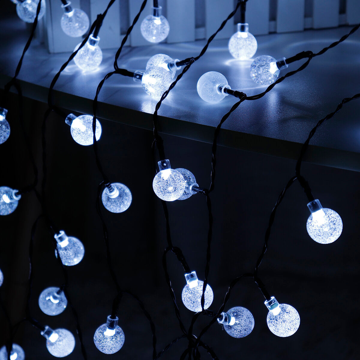 12M Waterproof 100 LED String Ball Lights - Outdoor Garden Party Wedding Decor with Remote Control