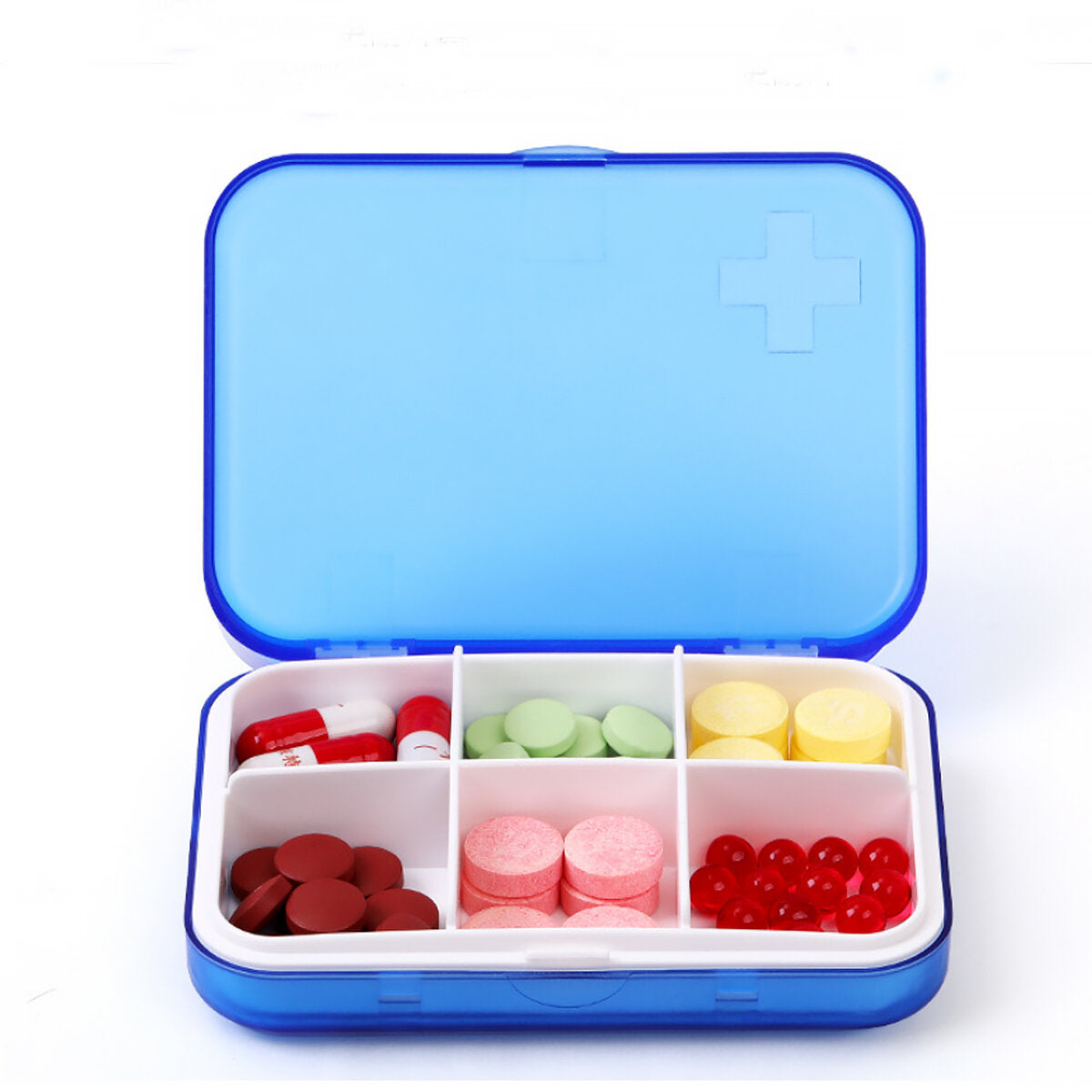 Weekly Pill Organizer Box - Tablet Holder & Drug Container for Home & Travel