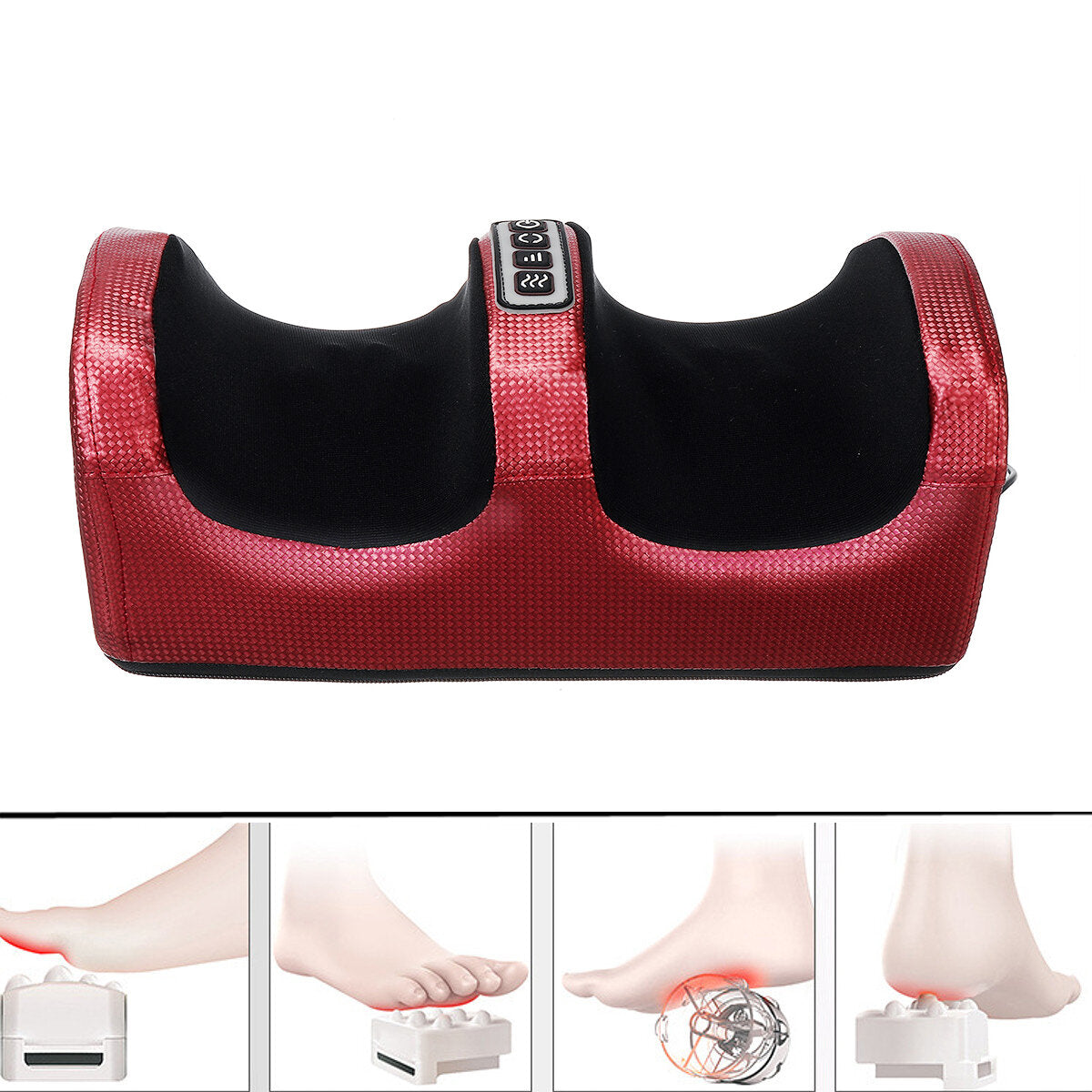 3-Level Electric Foot Massager with Calf, Leg Air Compression & Hot Compress for Foot Care