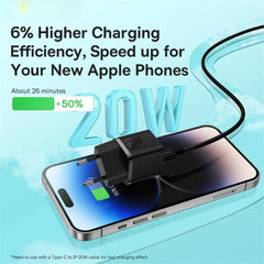 GaN5 20W USB-C PD Fast Charger Adapter EU Plug for iPhone, Huawei, Samsung, Xiaomi