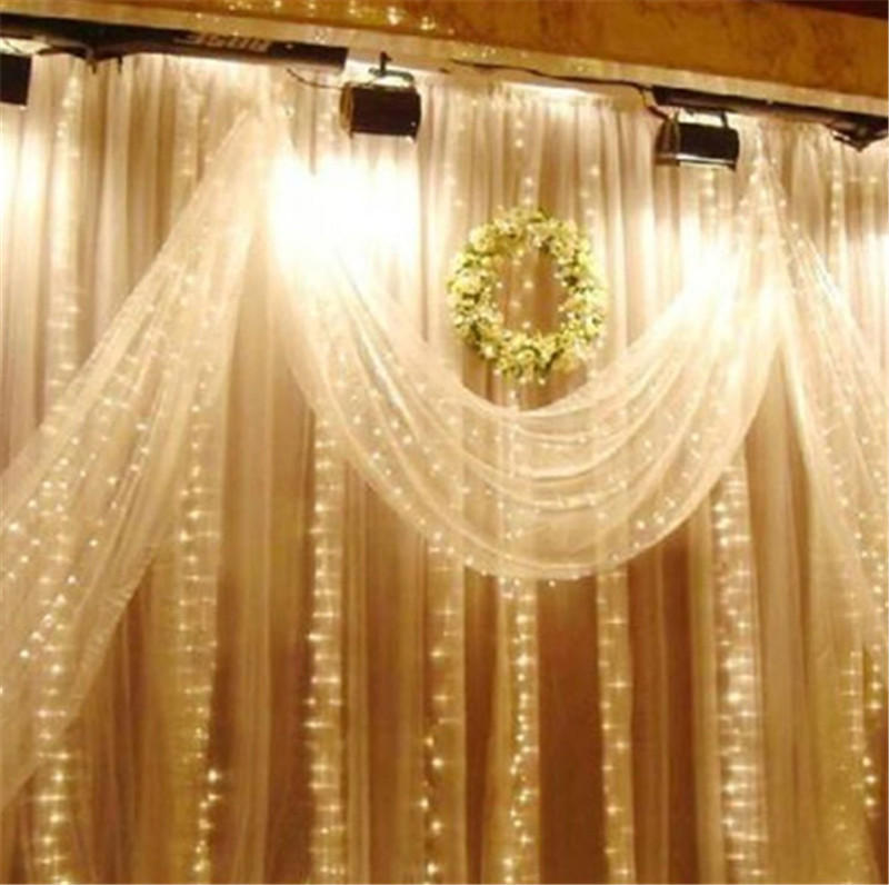 10x3M 1000 LED Outdoor Curtain Fairy Lights - Christmas, Wedding, Holiday Decor, AC220V