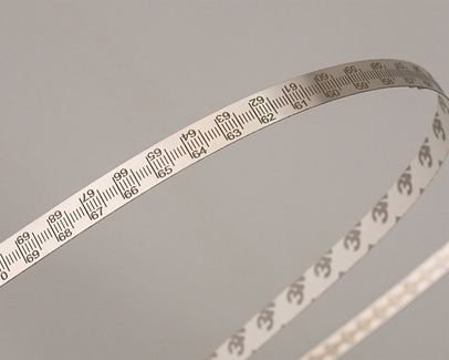 High-Precision Stainless Steel Ruler with Dual Metric/Imperial Scale and 3 Adhesive