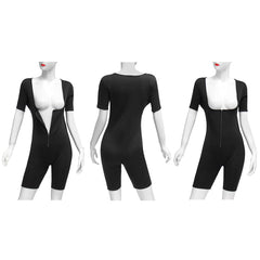 Comfortable One-Piece Shapewear with Zipper, Belly Support, and Bra - Breathable Women's Corset