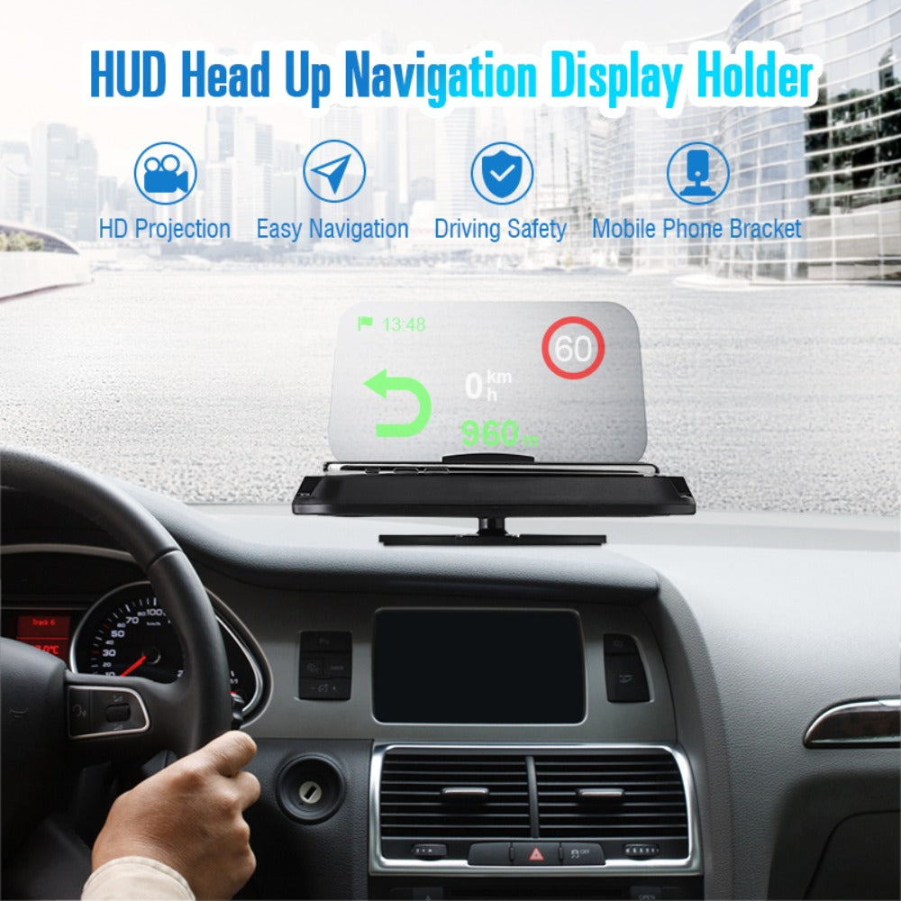 Universal-Spiegel-HUD-Autotelefonhalter &amp; GPS-Navigationsdisplay