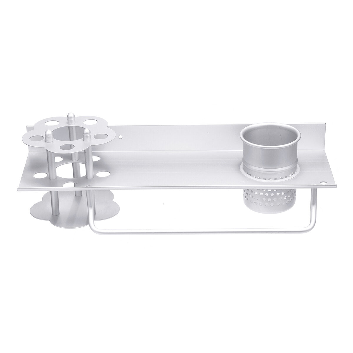 Space Aluminum Multifunctional Hair Dryer Bracket and Bathroom Shelf