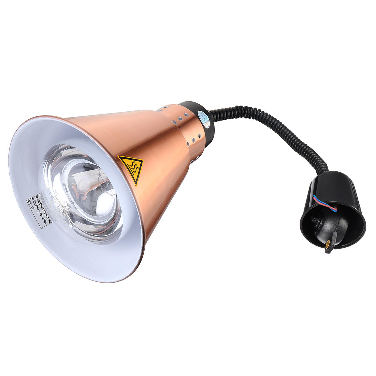 Electric Heat Lamp Food Warmer - Stainless Steel Buffet Warmer for Restaurant Kitchens