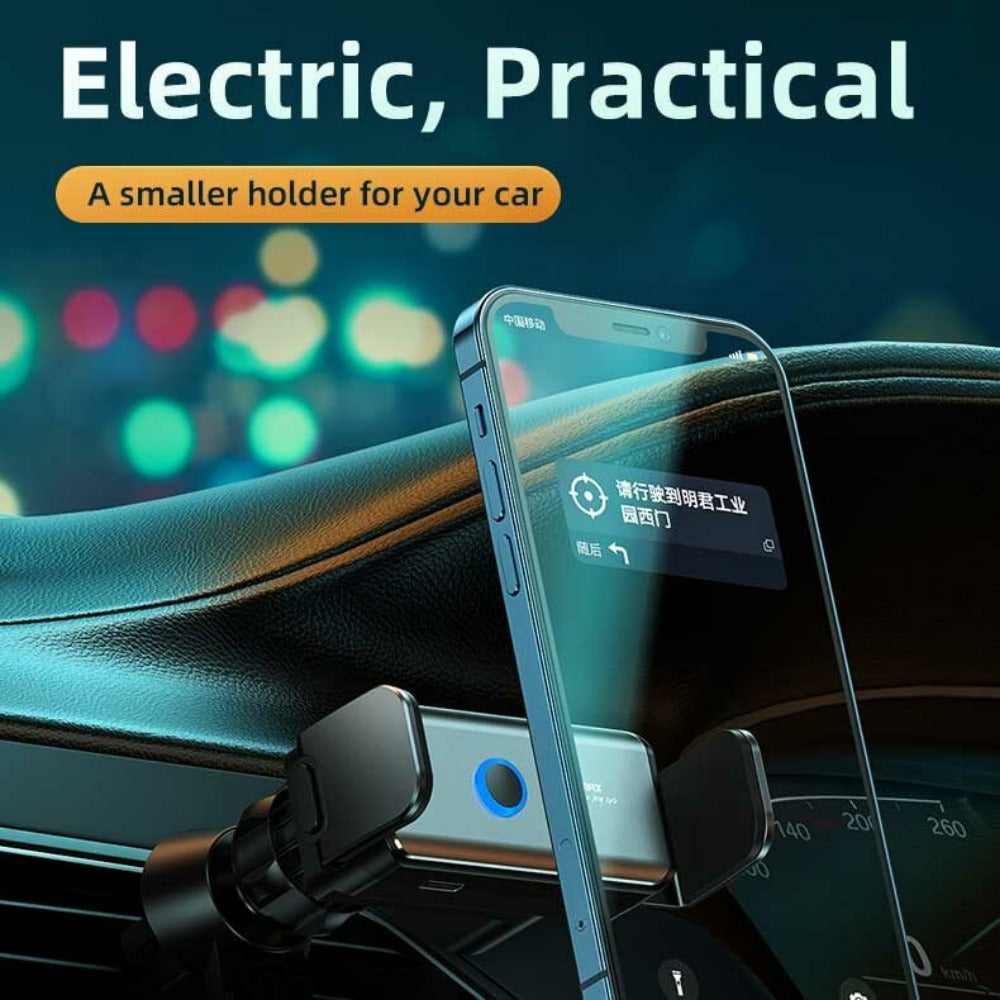 360 Degree Auto Locking Electric Car Phone Holder for 4.7-7.2" iPhone & Samsung Devices