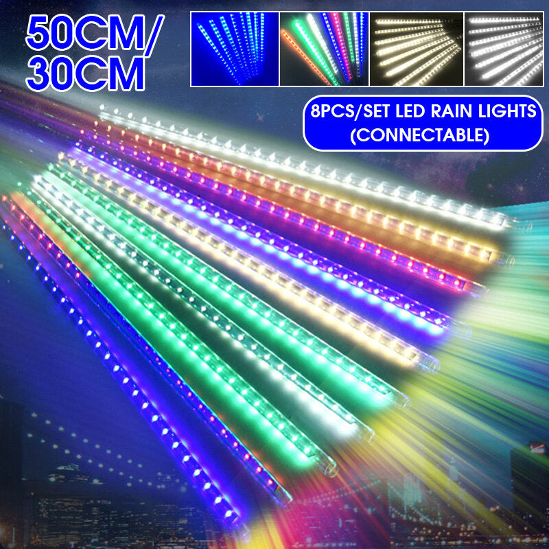 192/288 LED Curtain Fairy Lights 30/50CM, IP65 Waterproof, Xmas Home Party String Lamp, Christmas Decorations Clearance