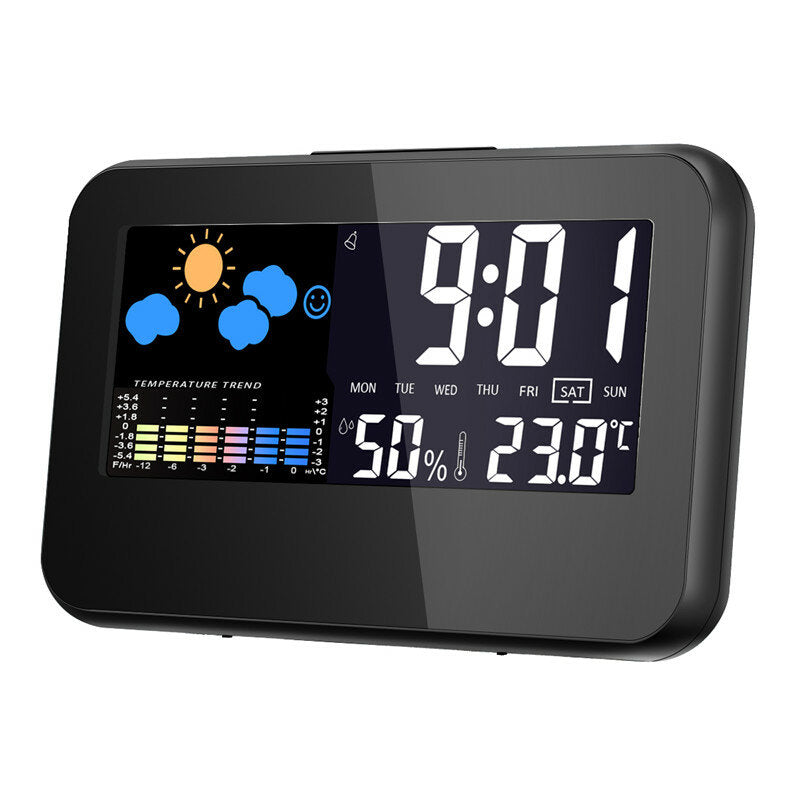 Digital Weather Station: Thermometer, Hygrometer, Alarm Clock with Smart Sound Control